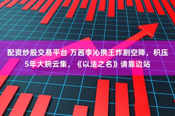 配资炒股交易平台 万茜李沁携王炸剧空降，积压5年大腕云集，《以法之名》请靠边站